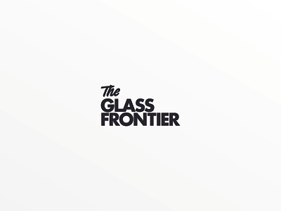 The Glass Frontier Logotype brand branding custom typeface font hand lettering lettering logo logo design logotype vector