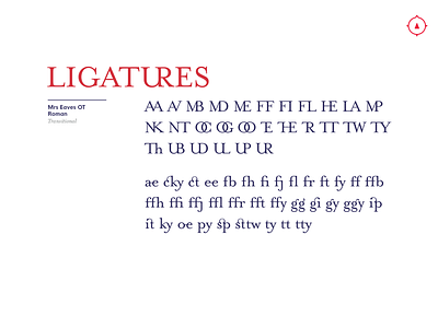 Another part of the type study design font lettering letters ligatures logo mrs eaves serif type typeface typography