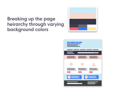 Mock layout to showcase color palettes branding color color choices color palette grid seattle ui ui design ux ux design