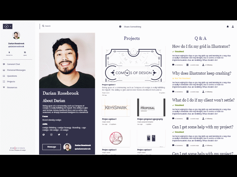 Playing around with sticky elements in Adobe XD