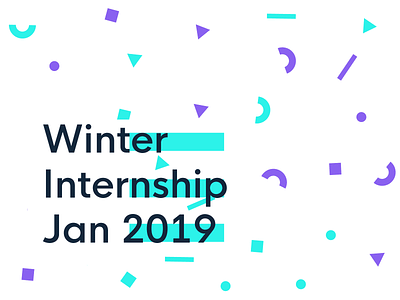Coming up with graphics for a possible winter internship color design designer icon illustration intern internship pattern shapes typography