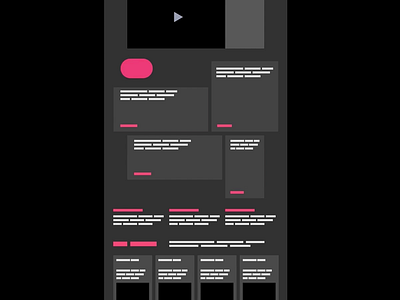 Motion elements in Figma cards dark mode gif marketing page pink ui ui design user experience user interface ux ux design video web design wireframe