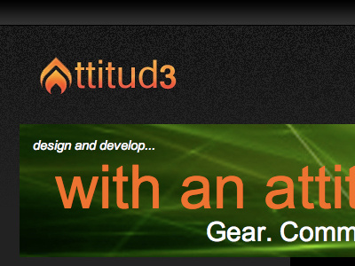 attitud3 blog css3 designthrowback logo startup texture