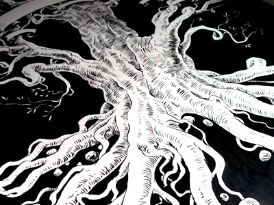 Tree of Life illustration ink tree