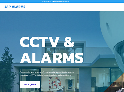 New website designed by Tech Aventure for JAP Alarms. branding graphic design logo ui website