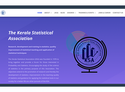 New website designed by Tech Aventure for Kerala Statistical Ass education graphic design ui website wordpress
