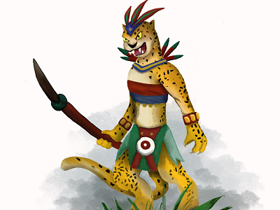 Tezcatlipoca - Mexican Mythology illustration mexican