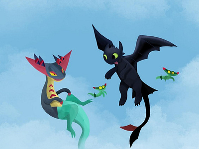 Dragapult & Toothless