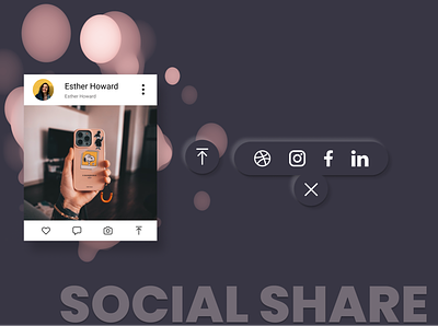 Social Share Button 010 button dailyui