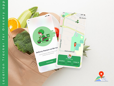 Location Tracker (DailyUi - 020) 020 dailyui grocery app mobile design
