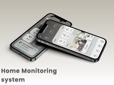 Home monitoring Dashboard(DailyUi - 021) 021 dailyui digitalisation figma mobile design smart home