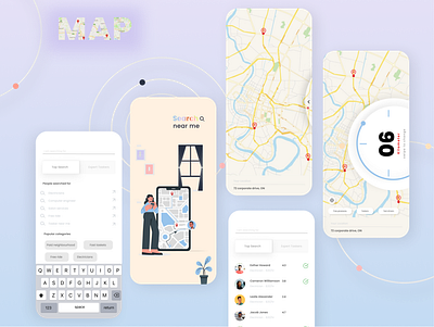Map - Daily Ui 29 30 app design dailyui mobile design ui design