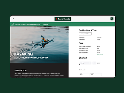 Parks Canada - activity