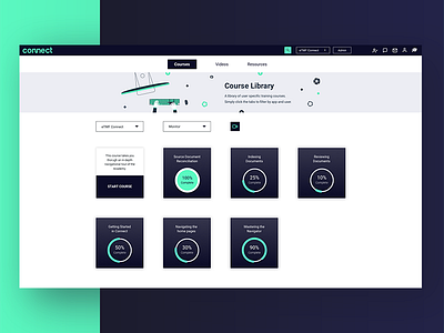 Course Library creative direction illustration ui design ux design