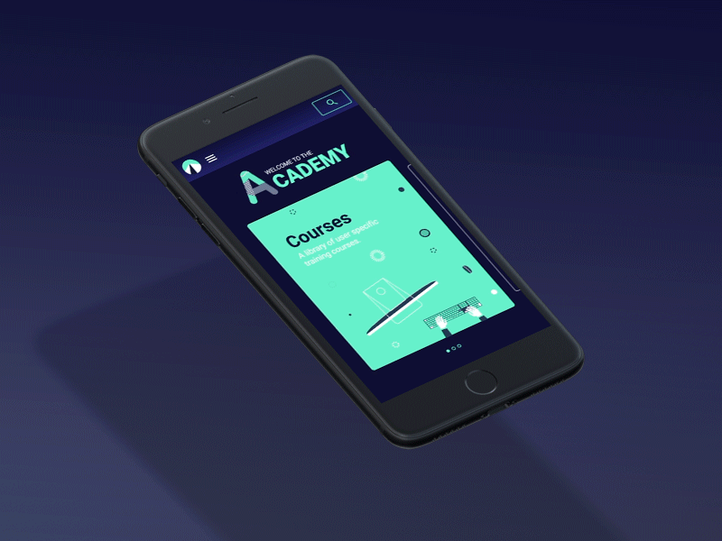Academy Home Page app concept app design app interface creative direction illustration motion design ui design ui motion ux design