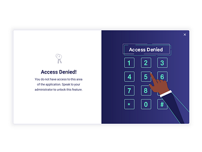 Access Denied access denied app app design app interface dashboard ui illustration messaging messaging app ui design ux design