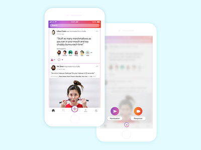 Challo Mobile App Redesign add app feed gradient home page interaction mobile design newsfeed social media