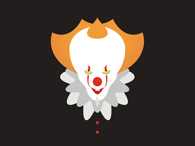 IT Pennywise Clown CSS Illustration
