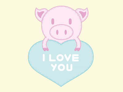 Loving piggy