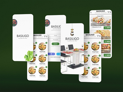 Food Delivery App Concept / Food Basiligo Mobile App UI