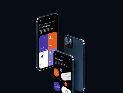 Tru Lia Mobile App Exploration / Something Try New Events Ui adobe branding clean creative design events exploration graphic design intreaction ios iphone mobile mobile apps mobile ui product simple ui ui design uiux user interface