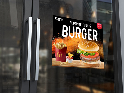 Food social media banner ads design | Burger social media Post