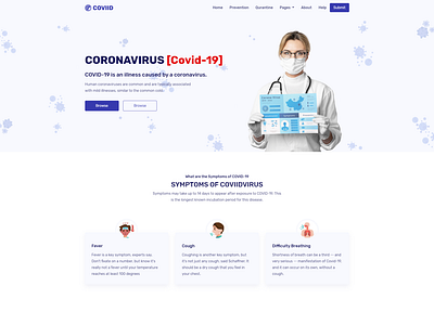 Corella - Coronavirus Prevention & Awareness HTML Template