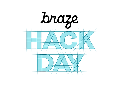 Braze Hack Day brand branding braze design id illustration logo vector