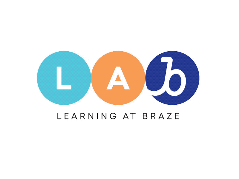 LAB Bumper animation brand branding braze bumper circles gif graphics mograph monogram motion motion graphics training video