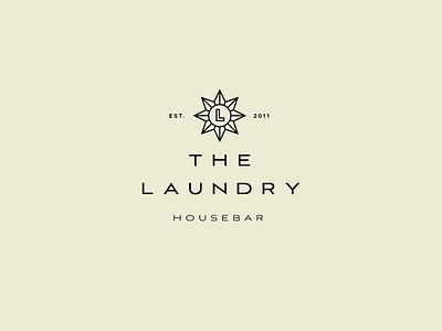 Laundry Housebar logo branding graphic design logo logo design typogaphy