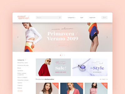 Fashion e-commerce template ecommerce graphic design ui ui design ux web design