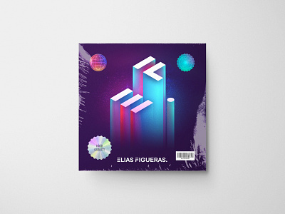 Elias Figueras Vinyl Art 2 album art album artwork album cover graphic design illustration music art typography visual art