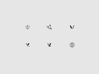 Voy de Blanco - Logo iterations