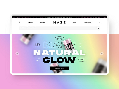 Mazz Make Up E-commerce ecommerce graphic design homepage ui ui design user interface ux visual design web design website