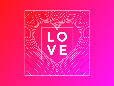love gradients lines love sketch valentine