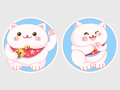 Maneki Neko stickers concept