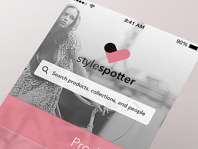 StyleSpotter iPhone App Home Screen app fashion ios7 iphone pink shopping