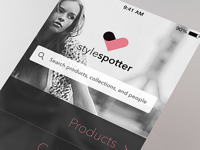 StyleSpotter iPhone App fashion flat ios pink shopping