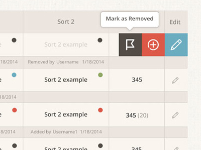 Table edit tool color hover popover table tooltip