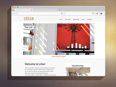 Urban WP Template clean housing modern property real estate responsive template wordpress