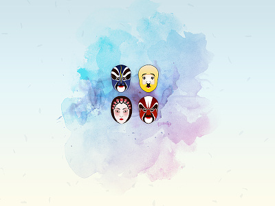 Wallpaper - Chinese opera faces chinese drama face icon life opera wallpeper