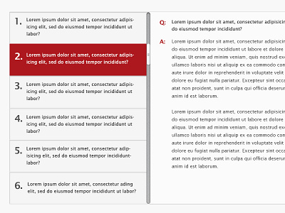 Test prep site UI clean light red ui web design white