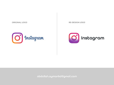 Instagram re-design logo app brand identity branding brandmark custom logo custom logo design icon identity identity design instagram logo logo design logo designer mark monoline logo popular