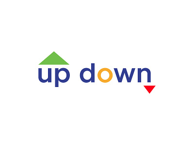 Updown logo design brand identity branding brandmark custom logo custom logo design logo logo design typography updown