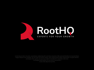 RootHQ logo design app brand identity branding brandmark custom logo custom logo design icon identity design logo logo design logo designer mark monoline logo