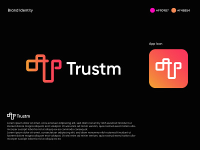 Trustm logo design