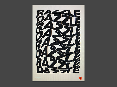 2.5-POSTER 24-Razzle Dazzle design poster a day poster design typography poster
