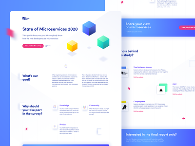 State of Microservices landing page