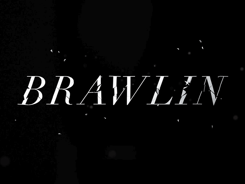 "Brawlin" (2017) Opening Title Sequence Option 1 animation brawlin broken broken type distressed film logo logo animation motion motion design motion graphics motiongraphics shattered telus title title design titles type typography wrestling