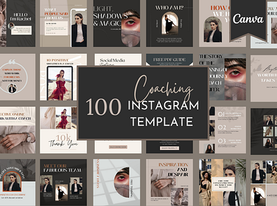 Instagram coach Template canva business coach canva design graphic design instagram instagram business instagram coach instagram post template